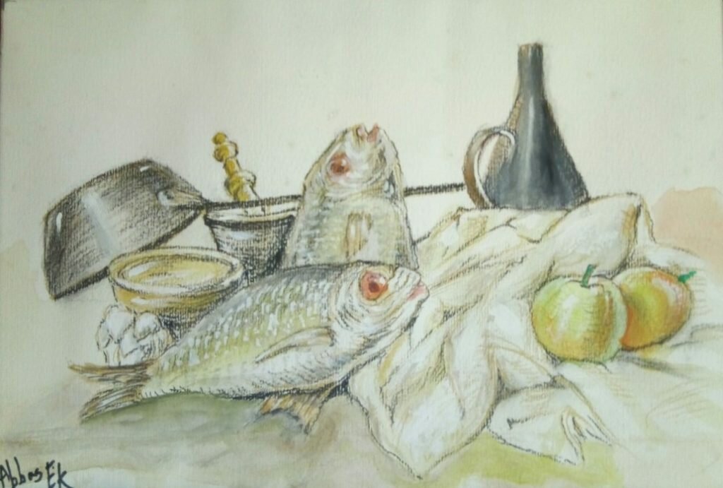 Still life of fish ready for cooking